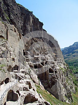 Vardzia cave city and church in Georgia