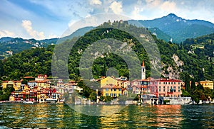 Varenna, Italy. Picturesque town at lake Como.