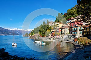 Varenna. Picturesque and traditional village, located on the eastern shore of Lake Como, Lombardy,  Italy