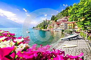 Varenna small italian village, Lake Como  in Northern taly