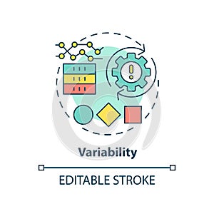 Variability concept icon