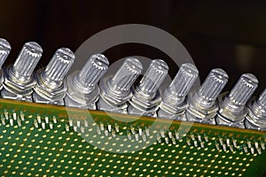 Variable resistors in a very compact housing on a circuit board