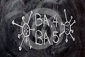 Variant of covid 19 virus, omicron BA. 4 and BA. 5