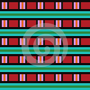 Colorful geometric vector pattern with stripes