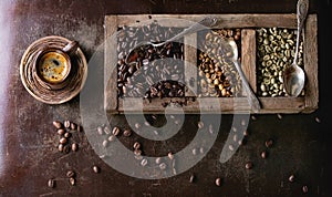 Variation of coffee beans