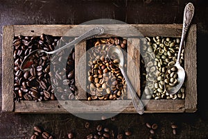 Variation of coffee beans