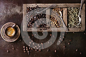 Variation of coffee beans