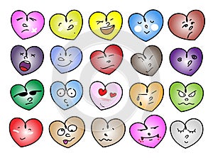 Variations Heart Icons