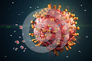 Varicella herpes virus illustration