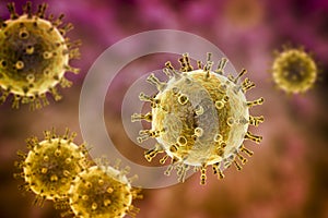 Varicella zoster or chickenpox virus photo