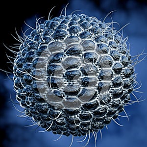 Varicella zoster - Herpes Zoster - Herpes Virus - High details - 3D Rendering