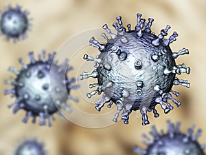 Varicella zoster virus illustration