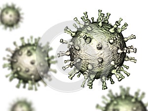 Varicella zoster virus illustration
