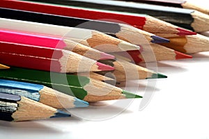 Varicolored pencils group