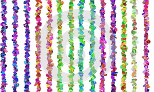 The varied and colorful irregular lines