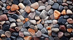 Varied Pebble Stones Texture with Natural Hues