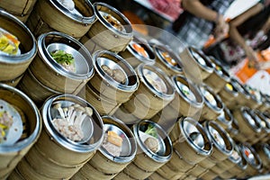 Varies of ingredients of dim sum