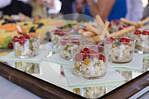 Variety appetizers and finger food