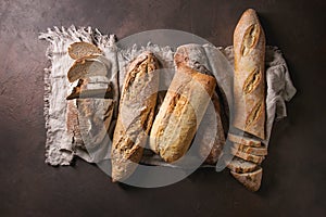 Variety of Artisan bread