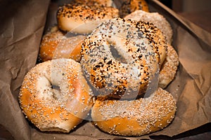 New York Style Bagels in bag photo