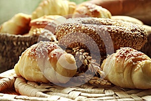 Variety of bakery products