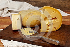 variety cheese board. High quality photo