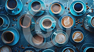 The Variety of Coffee Cups.AI generated image