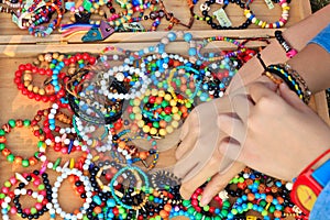 Variety of color bead Bracelets