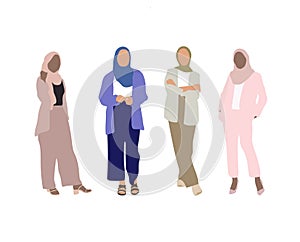 variety of different muslim women photo