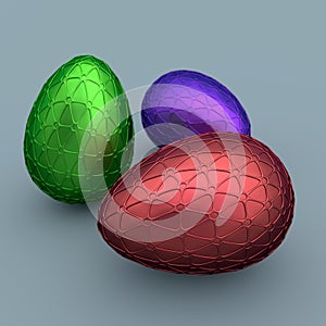 Variety of Easter eggs