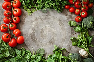 Variety of Fresh Vegetables on a Table