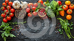 Variety of Fresh Vegetables on Table