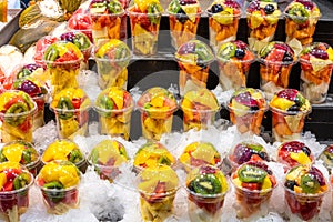 A variety of fruit salads photo