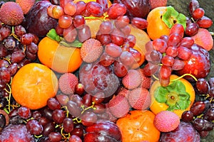 Variety of fruits and berries