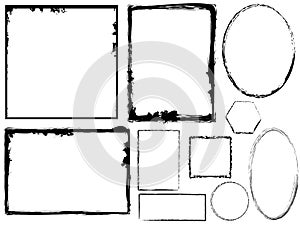 Variety of Grungy Frames