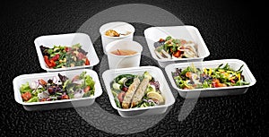 A variety of healthy and delicious meal options packed in eco-friendly containers for a convenient and sustainable way to eat