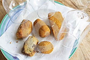 variety of homemade fried foods