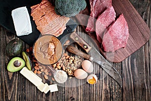 Variety of Keto Diet Foods