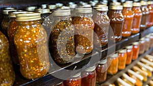 A variety of locally made hot sauces and BBQ rubs are available for purchase adding a y Western twist to any homecooked photo
