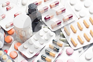 Variety of medications background