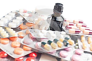 Variety of medications background