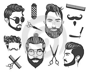 Variety of Men Haircuts models