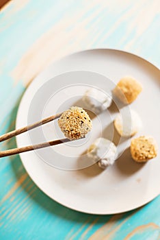 Variety of mochi dessert