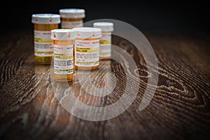 Variety of Non-Proprietary Prescription Medicine Bottles