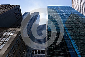 A Variety of Office Skyscrapers in Lower Manhattan of New York City