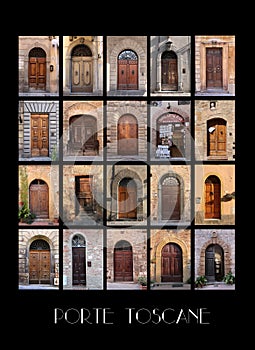 Variety of old Tuscan Doors photo