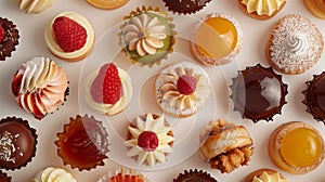 a variety of pastries