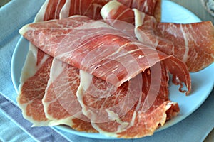 Variety of Raw Black Angus Prime meat slices