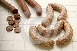 Variety of Sausages