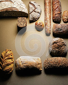 Variety of special breads